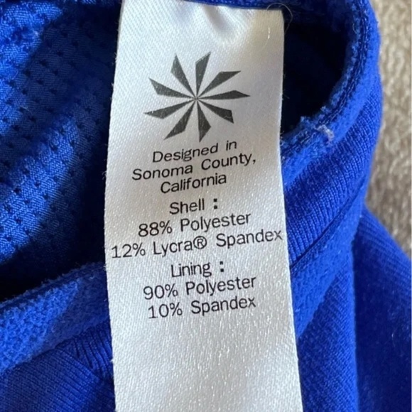Athleta | Cobalt Blue Double Dare Compression Sports Bra, Medium - Picture 5 of 5